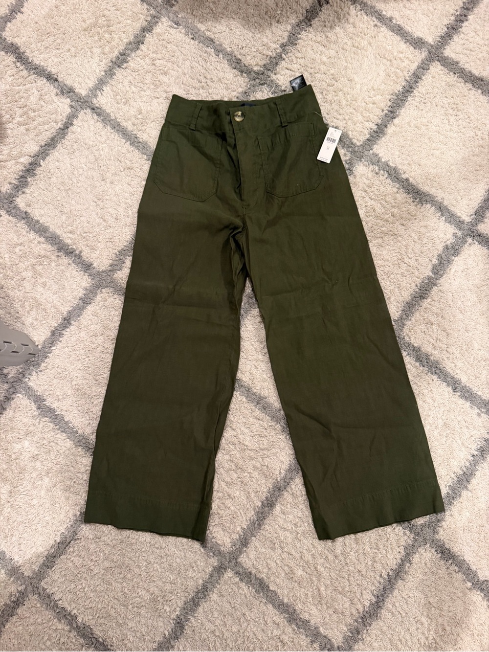 Olive Green Anthropologie The Colette Pants